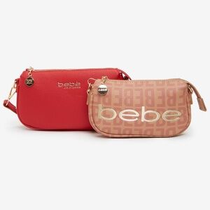 NWT Bebe Moana Two Set Crossbody Red Bags